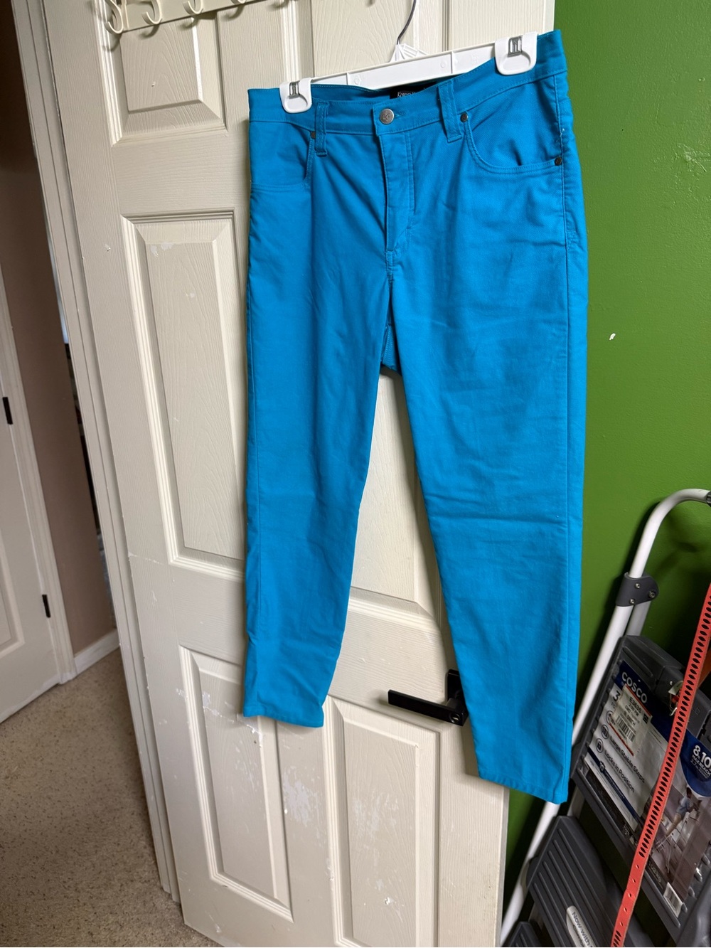 Karen Kane Bright Turquoise Skinny Pants